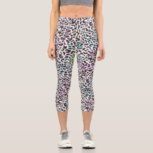 Leggings Capri legging capri imprimé léopard pastel
