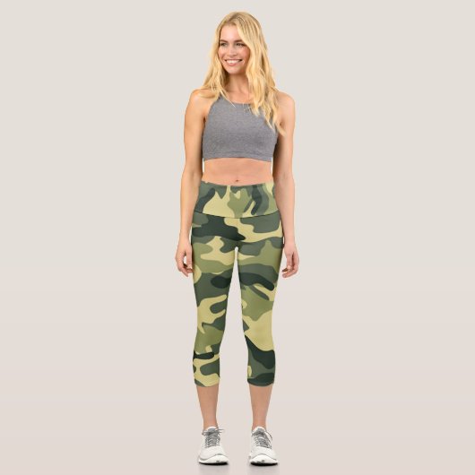 Leggings Capri Legging imprimé camouflage (Recto)