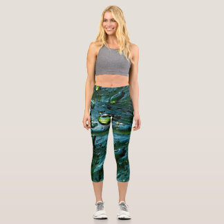 Leggings Capri Legging pour femmes à constellation de réseau tech