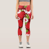 Leggings Capri Légumineuses à fraise capri tendance (Recto)