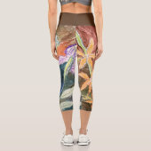 Leggings Capri Légumineuses capri d'usure active avec botanique a (Verso)