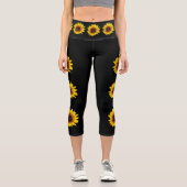 Leggings Capri Légumineuses de capri de tournesol (Recto)