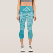 Leggings Capri Légumineuses jambières de mandala capri (Recto)