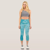 Leggings Capri Légumineuses jambières de mandala capri (Recto)