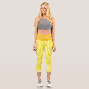 LEGGINGS CAPRI "LEMONADE" DE JEANIE DEE, PERSONNALISER LA TAILLE