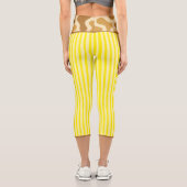 LEGGINGS CAPRI "LEMONADE SAFARI" - HIGH-WAISTED CAPRI PANTS (Verso)