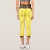 LEGGINGS CAPRI "LEMONADE WILDCAT" - HIGH-WAISTED CAPRI PANTS (Verso)