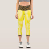 LEGGINGS CAPRI "LEMONADE WILDCAT" - HIGH-WAISTED CAPRI PANTS (Recto)