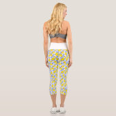 Leggings Capri Lemons Blue Mediterranean (Verso)