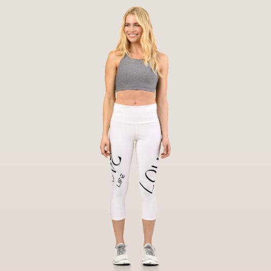 Leggings Capri Lengging - Love Life (Recto)