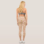 Leggings Capri Léopard Beige Sage rose (Verso)