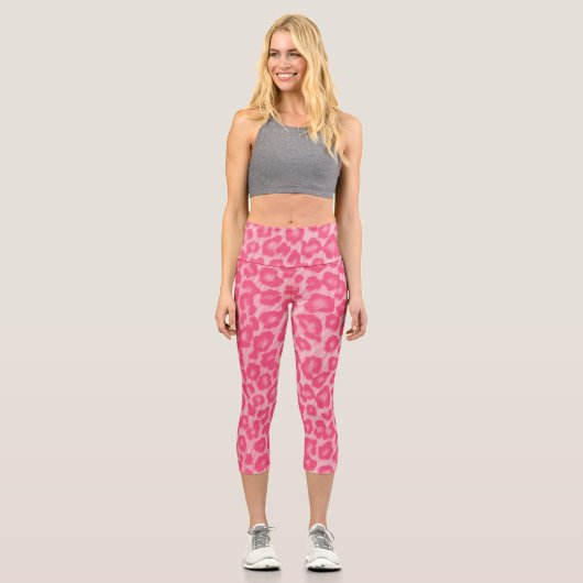 Leggings Capri Leopard Blush (Recto)