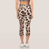 Leggings Capri Leopard Design Motif : Wild Elegance. (Verso)