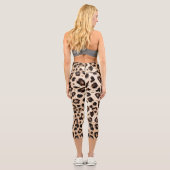 Leggings Capri Leopard Design Motif : Wild Elegance. (Verso)