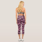 Leggings Capri Léopard fourrure Poster de animal Amusant Motif Fu (Verso)