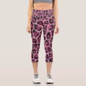 Leggings Capri Léopard fourrure Poster de animal Amusant Motif Fu (Recto)