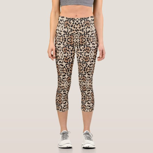 Leggings Capri Leopard Poster de animal Capri (Recto)