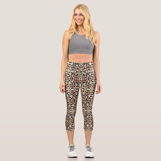Leggings Capri Leopard Poster de animal Capri (Recto)