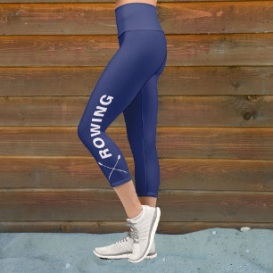 Leggings Capri L'équipe d'aviron a traversé les avirons La mari