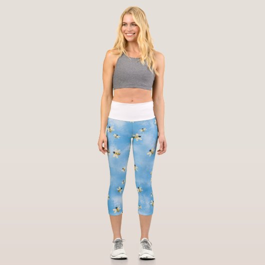Leggings Capri Les Abeilles Dans Le Ciel (Recto)
