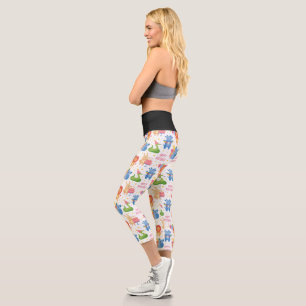 Leggings Capri Les Animaux Félicitent l'Anniversaire des Enfants