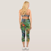 Leggings Capri Les animaux qui vivent ensemble jettent un oreille (Verso)