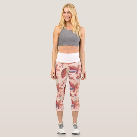 Leggings Capri Les champs de fleurs (Recto)