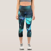 Leggings Capri Les libellules du lac (Recto)