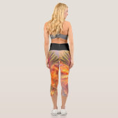 Leggings Capri Les membres de la vitalité : Libérer le feu de la  (Verso)