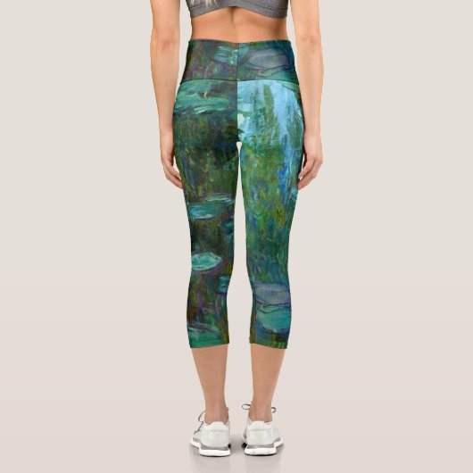 Leggings Capri Les nénuphars de Monet (Verso)