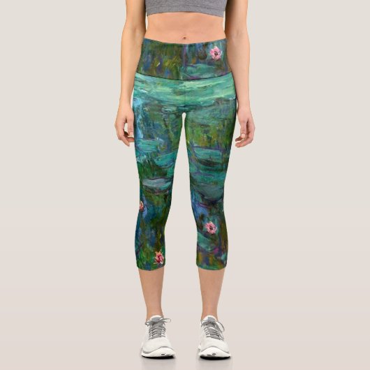 Leggings Capri Les nénuphars de Monet (Recto)