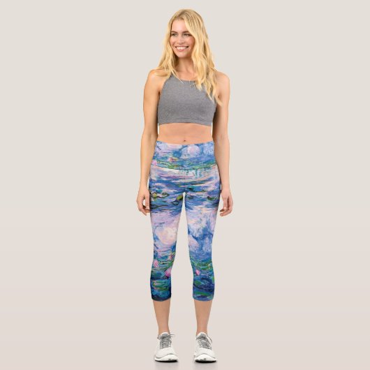 Leggings Capri Les nénuphars de Monet  (Recto)