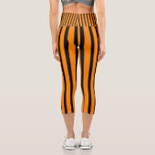 Leggings Capri Les Rayures d'Halloween (Verso)