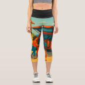 Leggings Capri Les vacances c'est (Recto)