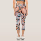 Leggings Capri Les veines coralliennes (Verso)