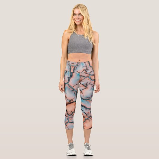 Leggings Capri Les veines coralliennes (Recto)