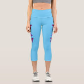 Leggings Capri Les vrais Panthers Magenta (Recto)