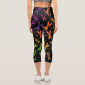 Leggings Capri libellule colorée (Verso)