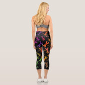 Leggings Capri libellule colorée (Verso)