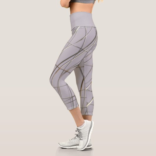 Leggings Capri Lignes en relief (Gauche)