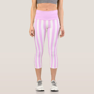 Leggings Capri Lilac Bande verticale Haut taille Capris
