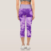 Leggings Capri Lilac camo pattern (Verso)