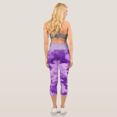 Leggings Capri Lilac camo pattern  (Verso)