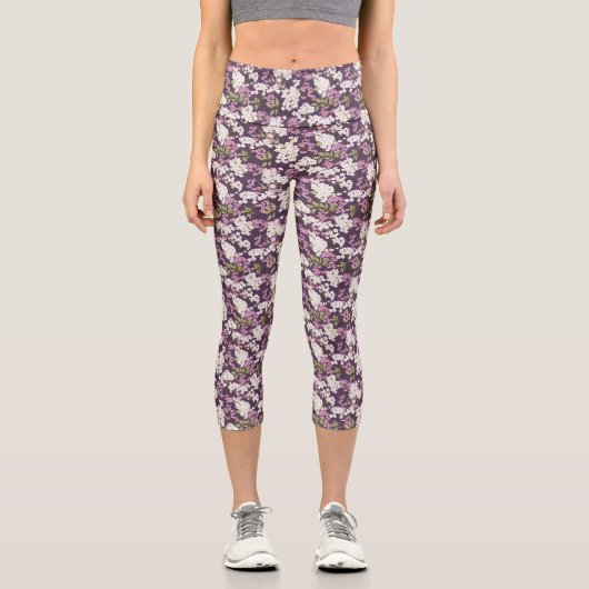 Leggings Capri Lilacs Sur Violet (Recto)