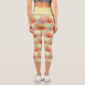 Leggings Capri Lime jaune et orange Iris Capris (Verso)