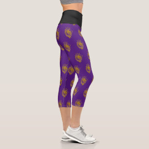 Leggings Capri Lion Avec Couronne - Style Or 2