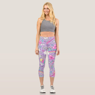 Leggings Capri Llama motif 1