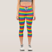 Leggings Capri Logo Rainbow Superman (Recto)