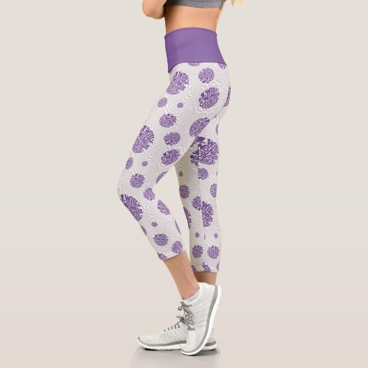 Leggings Capri Logo Willy Wonka Psychedelic Graphisme (Gauche)