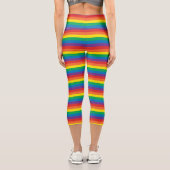 Leggings Capri Logo Wonder Woman Rainbow (Verso)